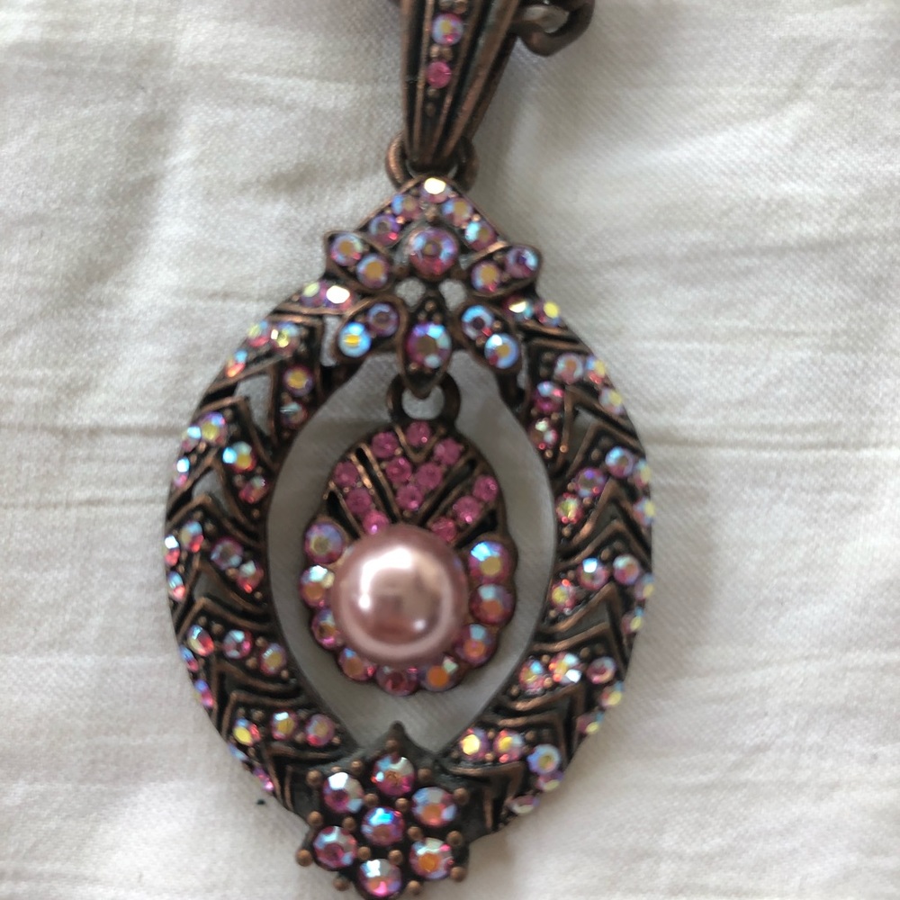 Pink Jeweled Necklace